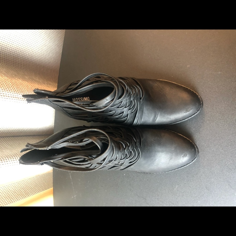 Target Mossimo Woven Black Booties